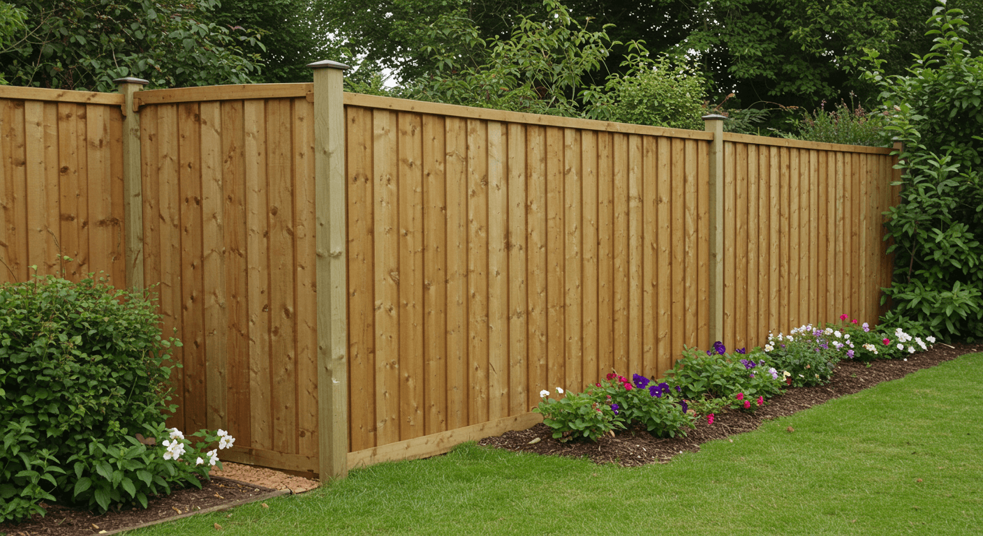 feather edge fence boards in uk garden | building material reviews