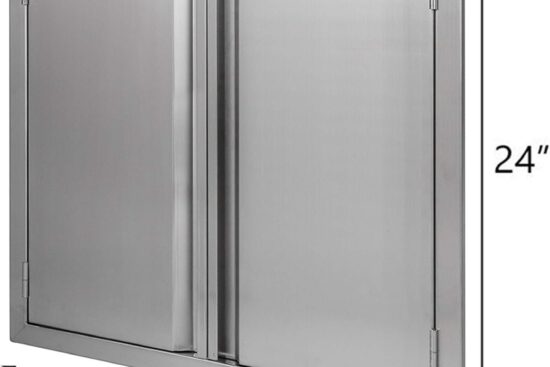 bi dtool outdoor kitchen door 26 w x 24 h 304 brushed stainless steel bbq access doors for outdoor kitchen outdoor cabin 2