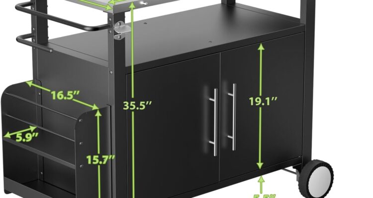 outdoor grill cart with storage review