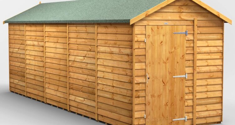 powersheds high grade premium apex overlap wooden cabin with security features door window flexibility made from 10 mm e 3